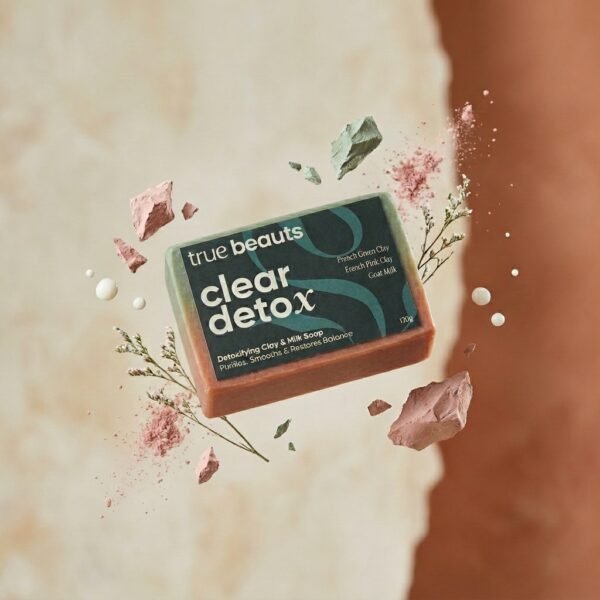 Clear Detox - Clarifying French Green- Pink & Clay Milk Soap 120g
