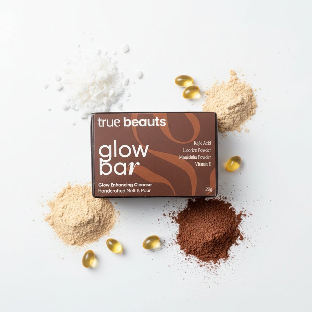 Glow Bar – Skin Brightening Kojic Acid, Licorice & Manjishtha Soap - Image 4