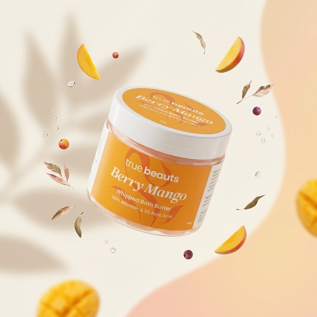 Berry Mango - Brightening Whipped soap with Kojic Acid & Allantoin