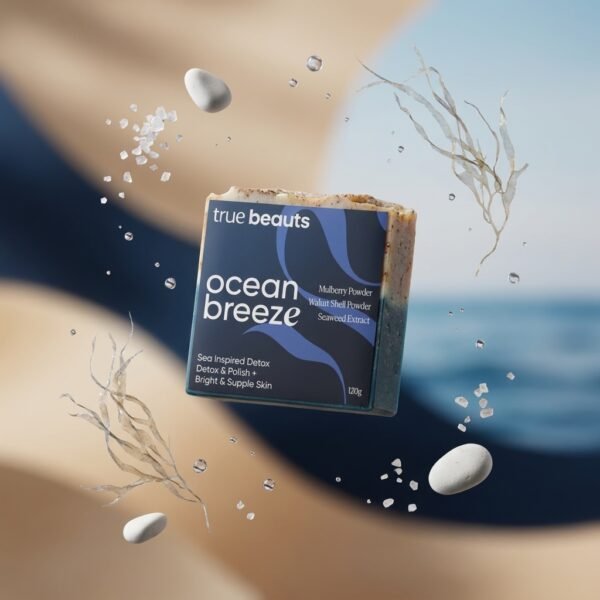 Ocean Breeze – Mulberry Seaweed Menthol Refreshing Exfoliating Spa Soap