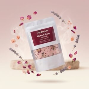 Bloom& Calm Rose & Lavender Bath Salt | Aromatherapy Floral Soak