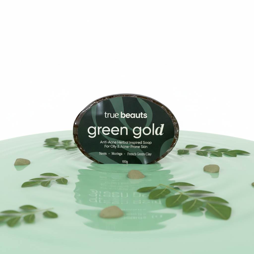 Green Gold - Purifying Neem Moringa French Green Clay Soap - Image 6