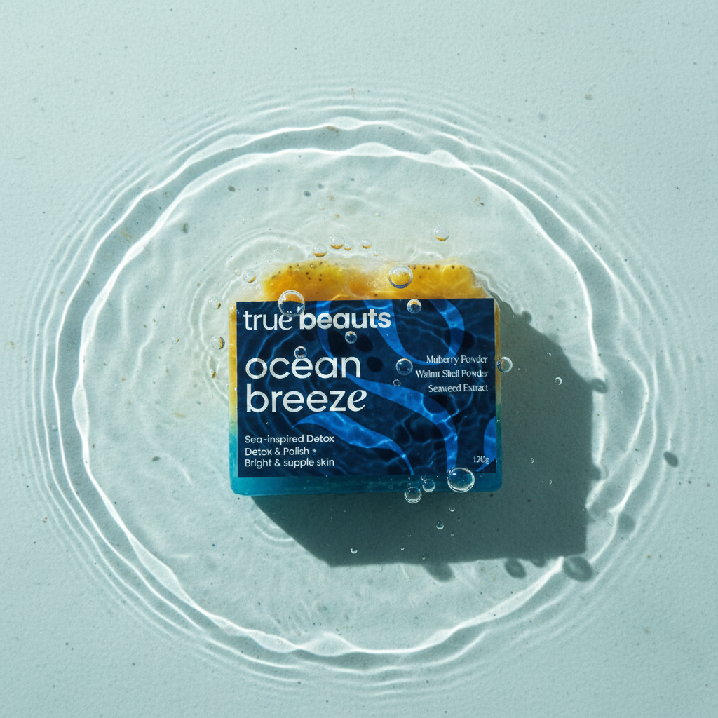 Ocean Breeze – Mulberry Seaweed Menthol Refreshing Exfoliating Spa Soap - Image 7