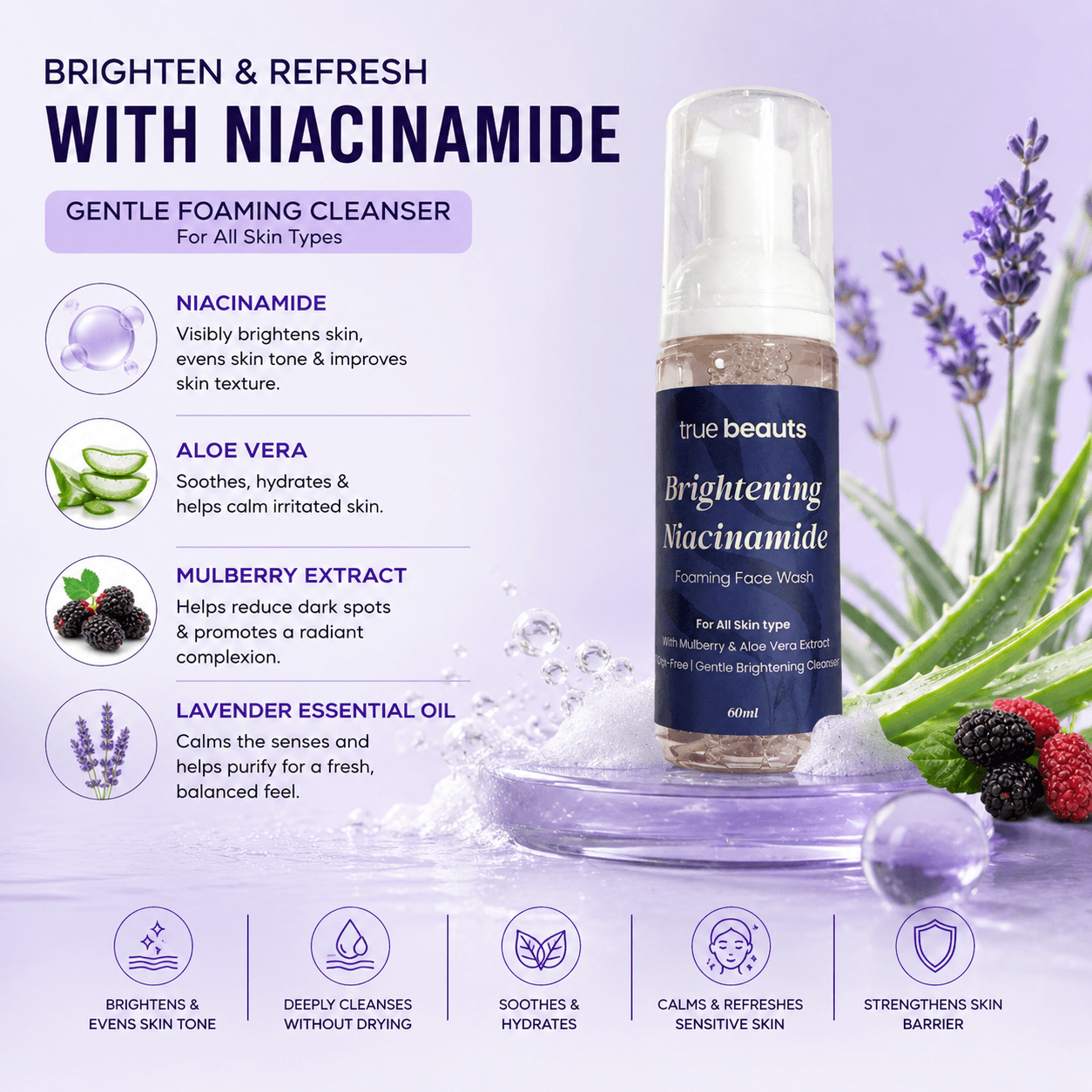 niacinamide foaming facewash
