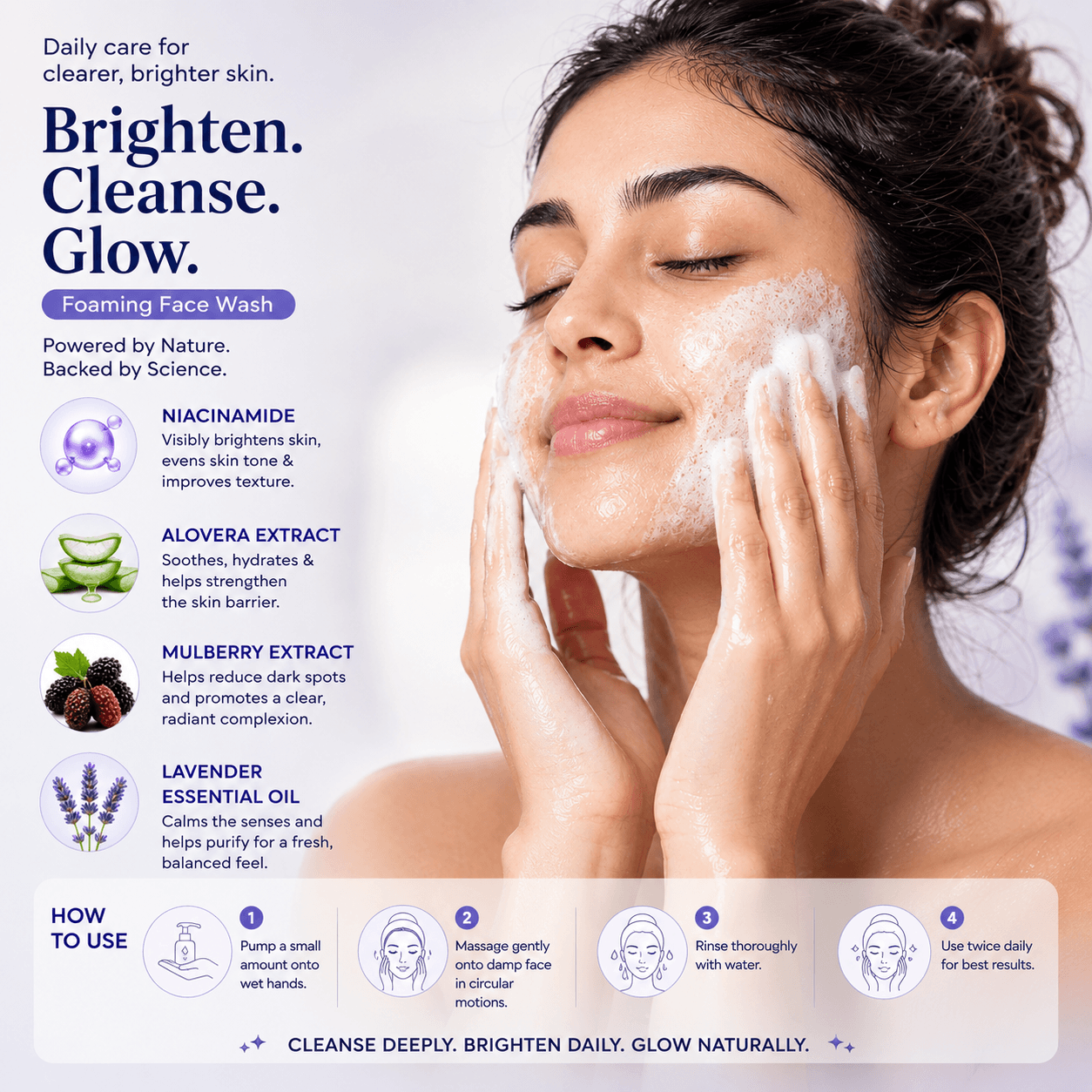 niacinamide foaming facewash