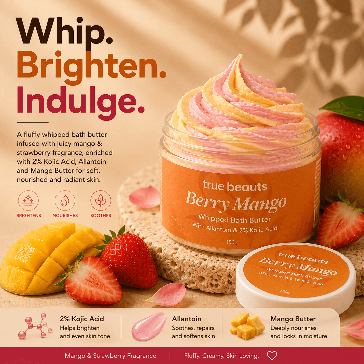 berry mango whipped soap