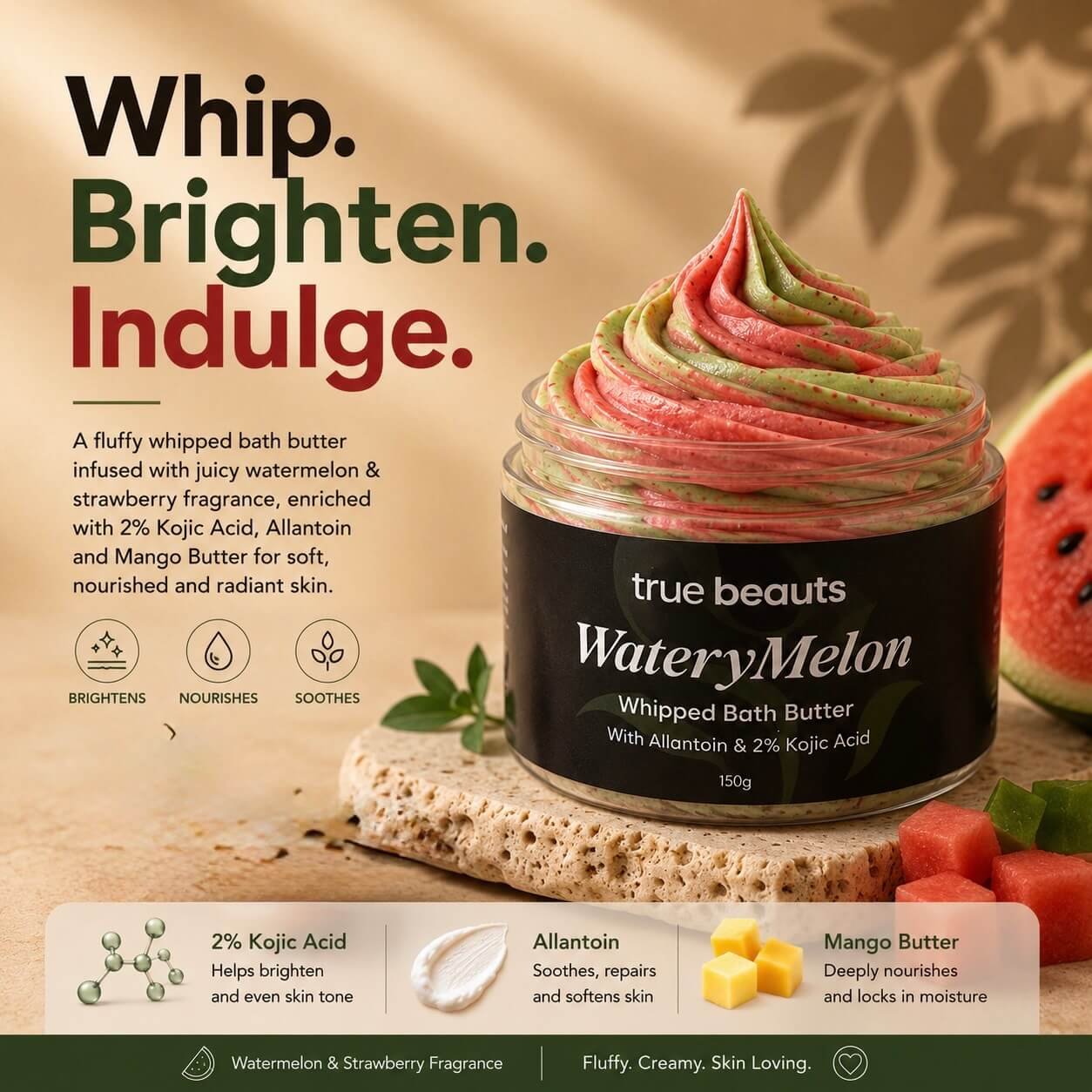 whipped soap watermelon