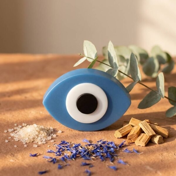 evil eye soap bar blue