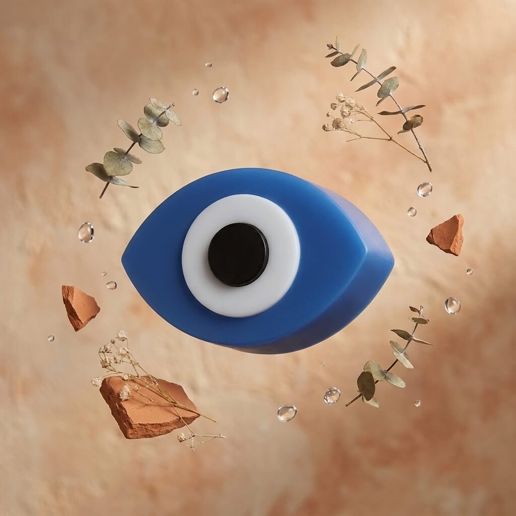 evil eye soap floating